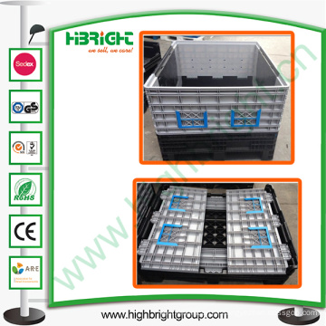 Récipient pliable de récipients pliants de grand récipient en plastique de palette